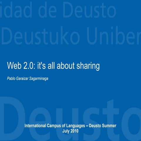 Web 2.0: It's all about sharing