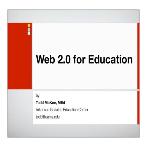 Web2.0 for Education - Teaching with Technology Symposium