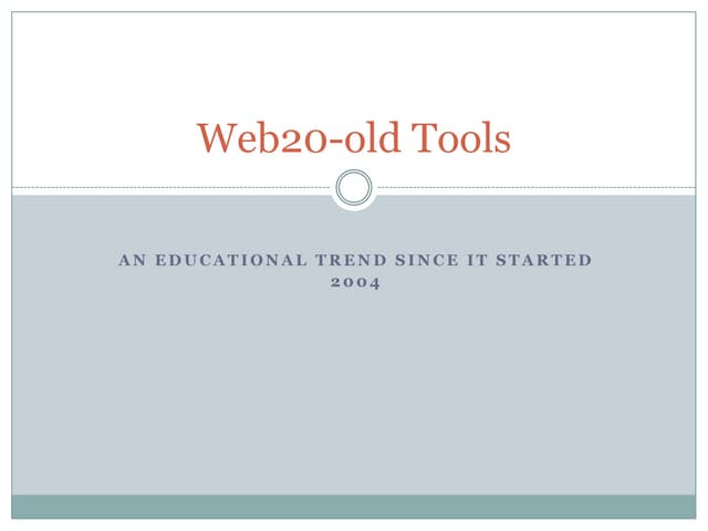 Web20-old tools