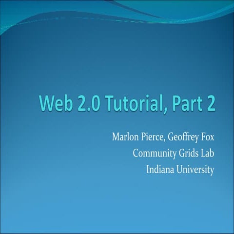 CTS Conference Web 2.0 Tutorial Part 2 | PPT