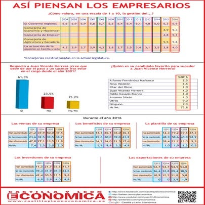 Así piensan los empresarios. Sondeo 2017