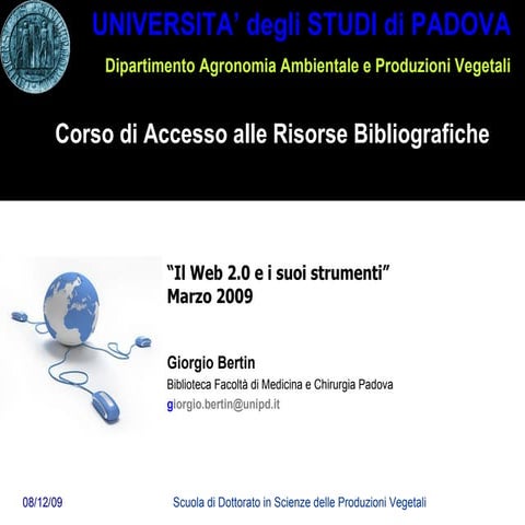 Web20 Agripolis 2009