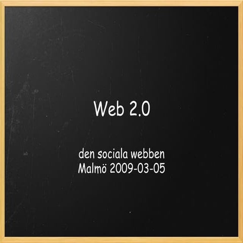 Web 2 0 Den Sociala Webben