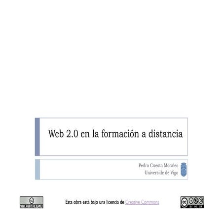 Web 2.0 en la formación a distancia