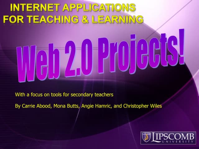 Web 2 0 Projects 7 12