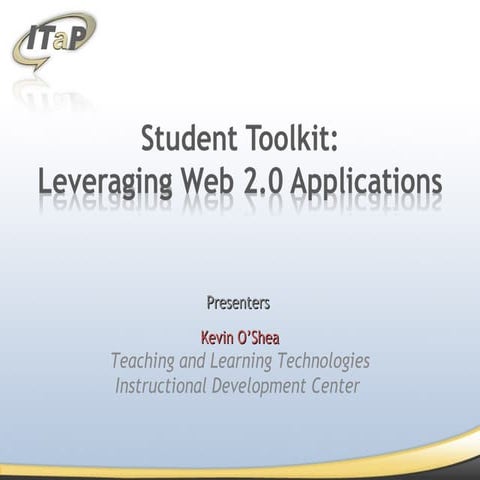 Web 2.0 toolkit pt 3