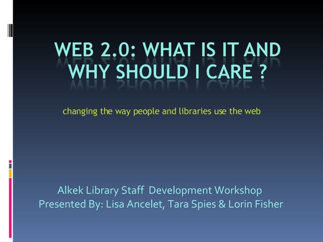 Web 2 0 Workshopslideshare
