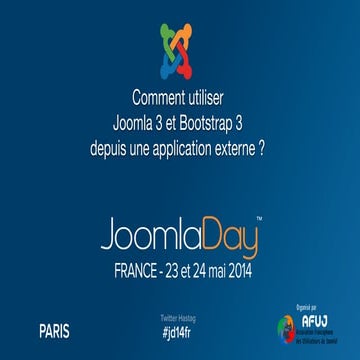 Utiliser Joomla 3 et Bootstrap 3 depuis une application externe