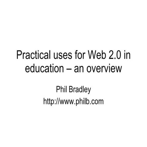 Web 2.0 for schools