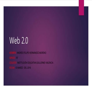 Mapa conceptual la web 2.0 | DOCX