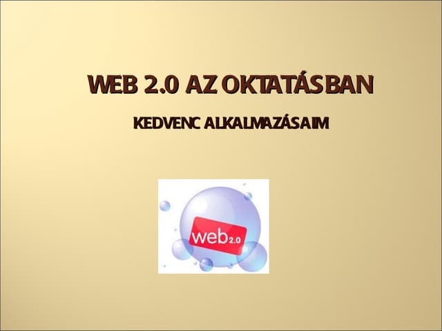 Web 2 az oktatásban