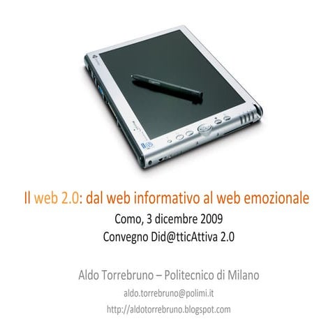 Il web 2.0: dal web informativo al web emozionale