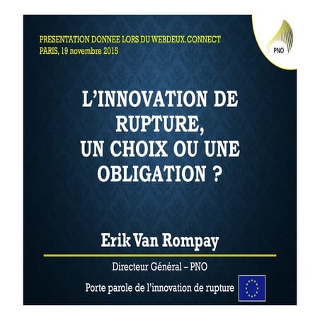 L'innovation de rupture - un choix ou une obligation ? #chiefdigitalofficer