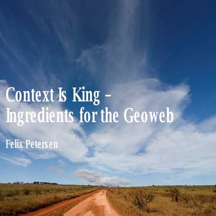 Context is King - by Felix Petersen