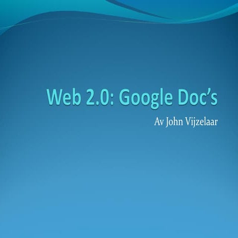 iWeb 2 google docs
