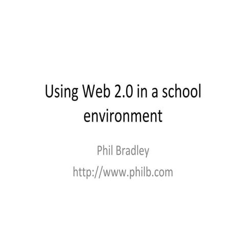 Web 2.0 in schools
