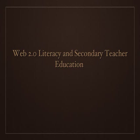 Web2 literacy slides