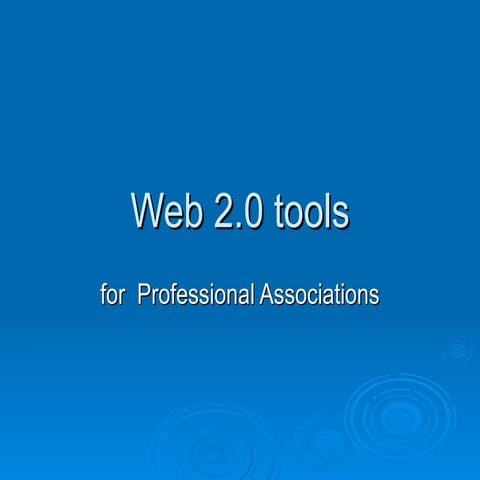 Web 2 Overview