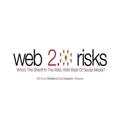 Web 2.0 Risks: Who's The Sheriff In The Wild, Wild West of Social Media
