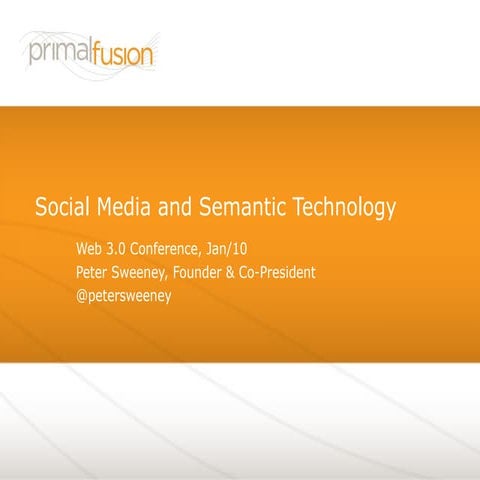 Web 3 0 Peter Sweeney