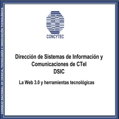 Web 3.0 y herramientas tecnologicas