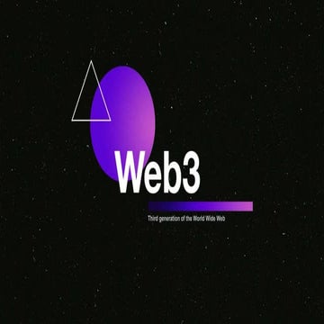 web 3 poerpoint presentation in simple words and the evolution of web