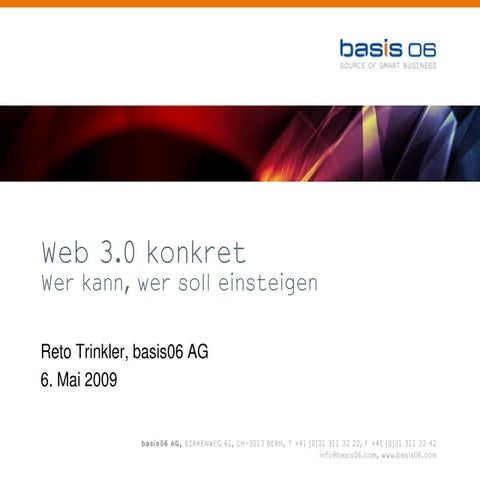 Web 3.0 konkret - Venture Apéro