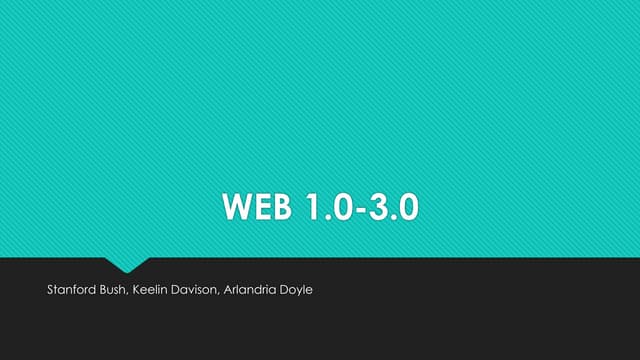 WEB 1.0 - 3.0