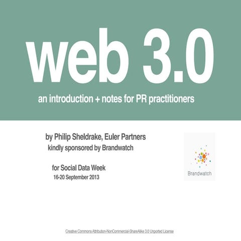 Web 3 for Social Data Week