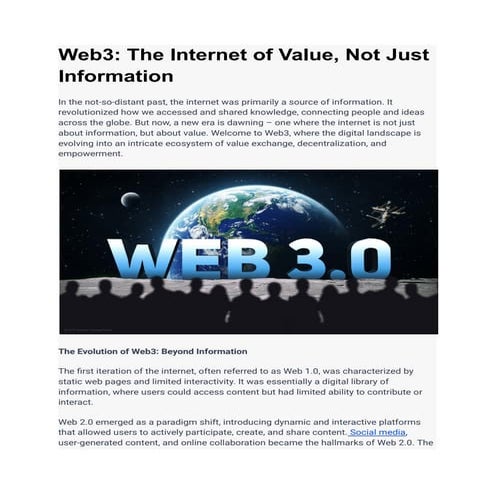 Web3_ The Internet of Value, Not Just Information.pdf