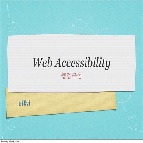 Web accessibility