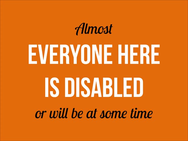 Web accessibility
