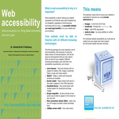 Web accessibility 1