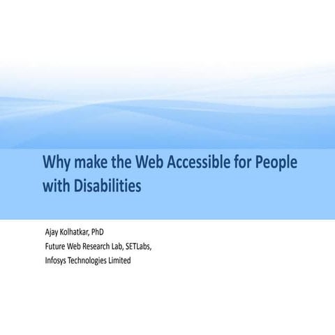 Making the Web Accessible