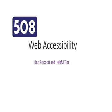 Web accessibility webinar 53017