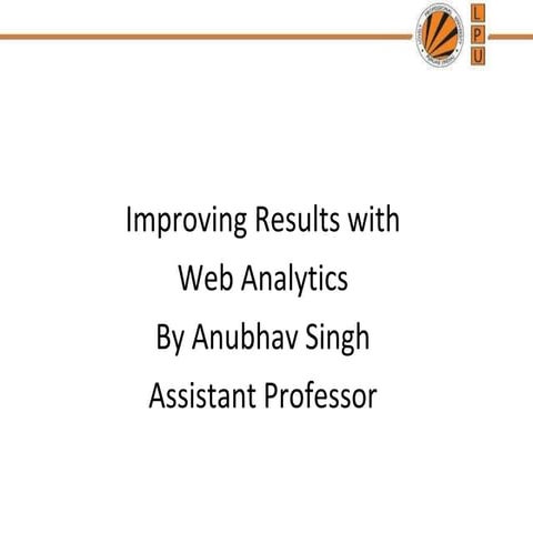 Web analytics