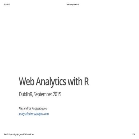 Web analytics with R