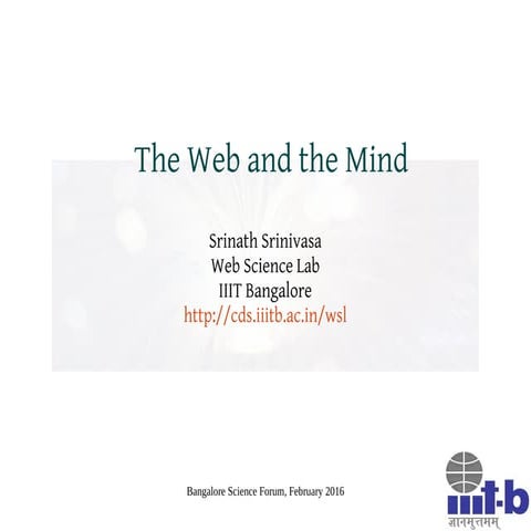 The Web and the Mind