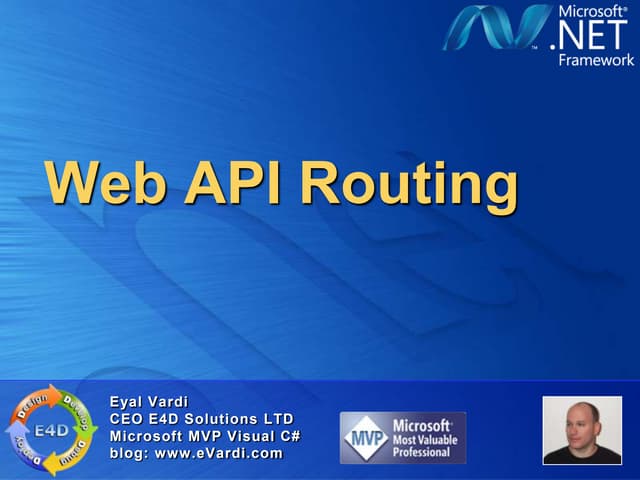 Web api routing