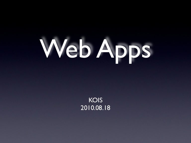 Web app