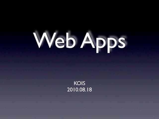 Web app
