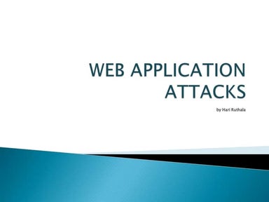 Web application attacks