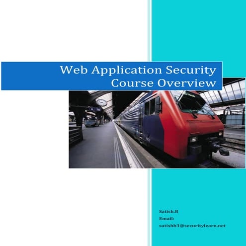 Web application security - Course overview | PDF