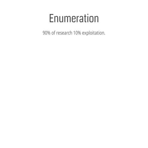 Web Application Security 101 - 05 Enumeration | PDF