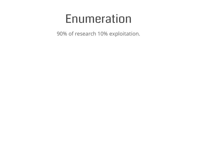 Web Application Security 101 - 05 Enumeration