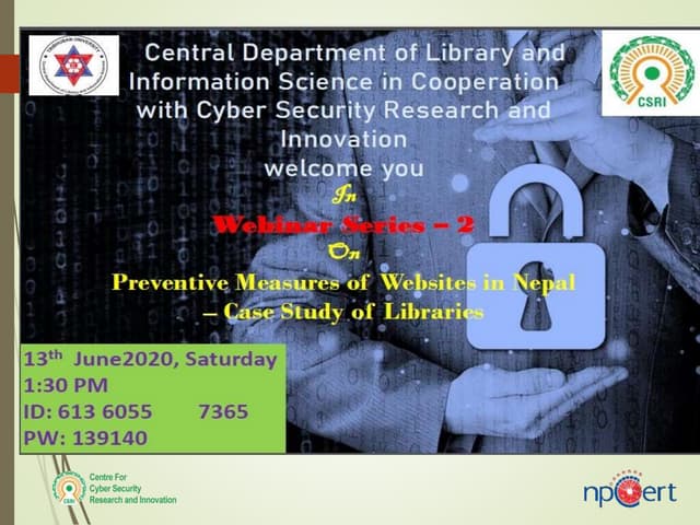 Web application security measures