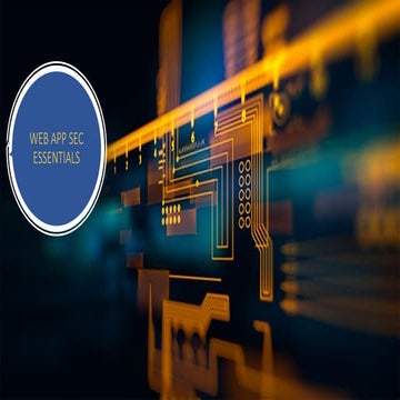 Web app security essentials | 2022