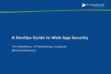 A DevOps Guide to Web Application Security