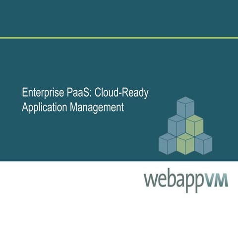 webappVM Cloud Onboarding and Application Management