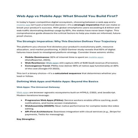 Web App vs Mobile App What Should You Build First.pdf